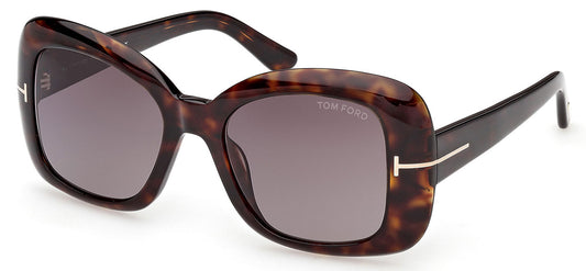 Tom Ford FT1348 Sandra-02 Sunglasses - Dark Havana / Roviex Gradient