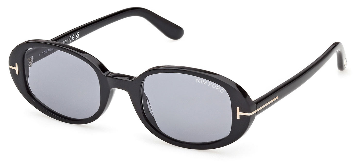 Tom Ford FT1364 Iggy Sunglasses - Shiny Black / Smoke