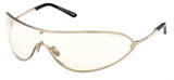 Tom Ford FT1396 Brady-02 Sunglasses - Shiny Pale Gold / Smoke Mirror