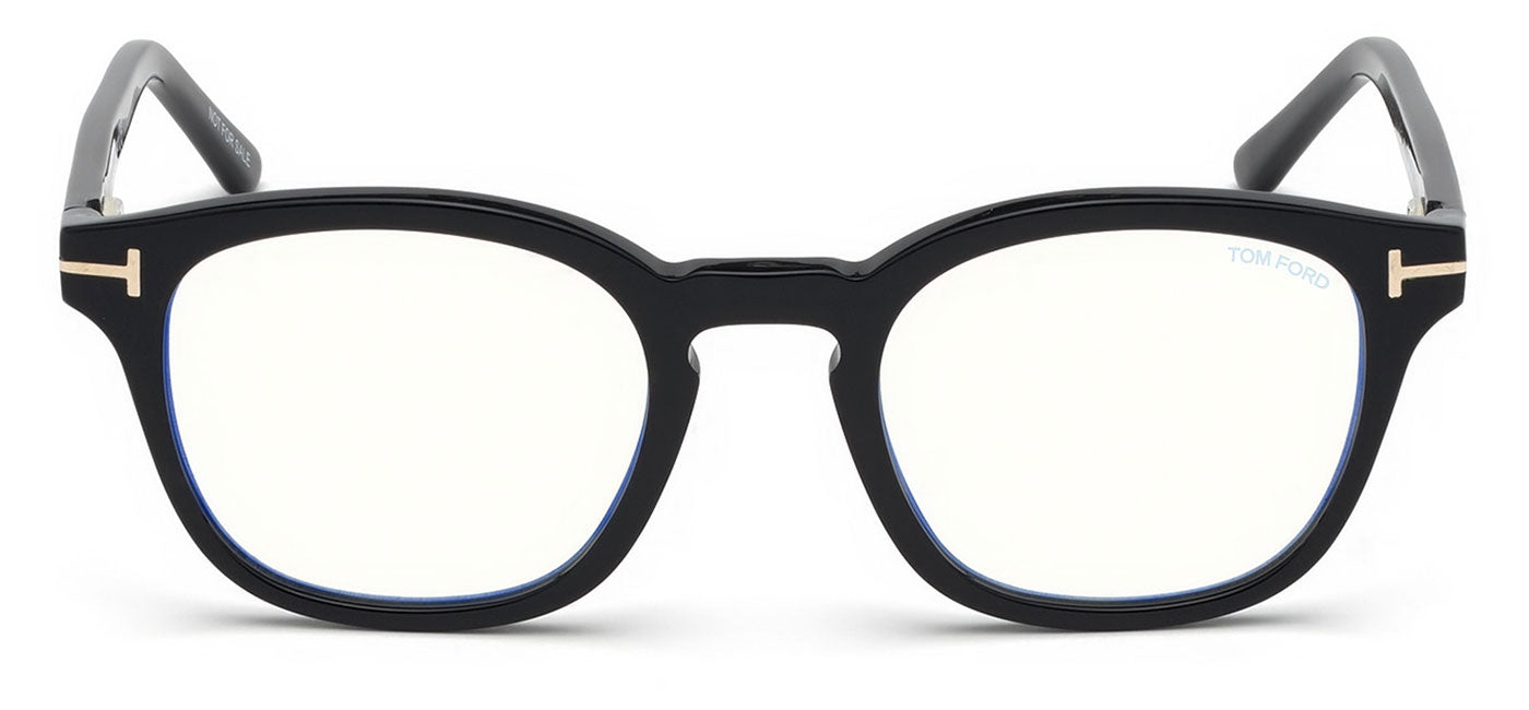 Tom Ford FT5532-B Glasses - Shiny Black & Clip-On (Shiny Black / Blue)