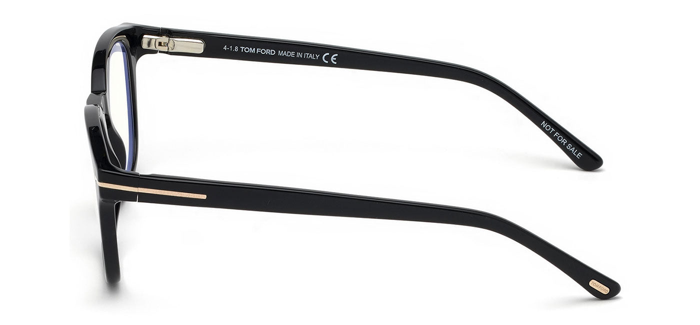 Tom Ford FT5532-B Glasses - Shiny Black & Clip-On (Shiny Black / Blue)