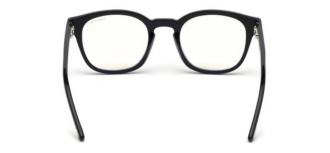 Tom Ford FT5532-B Glasses - Shiny Black & Clip-On (Shiny Black / Blue)