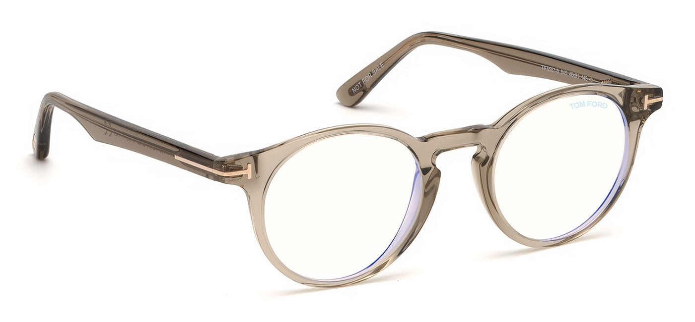 Tom Ford FT5557 Glasses - Shiny Light Brown