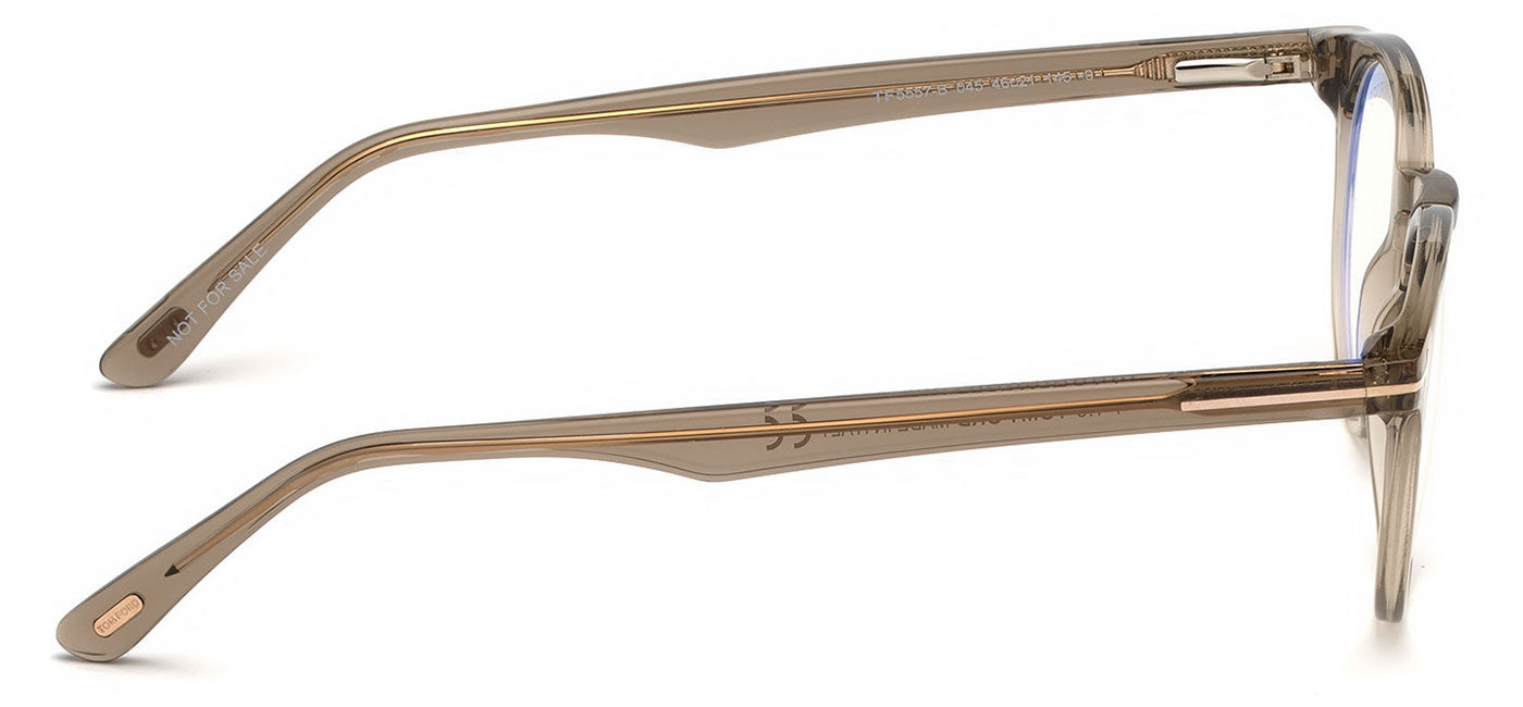 Tom Ford FT5557 Glasses - Shiny Light Brown