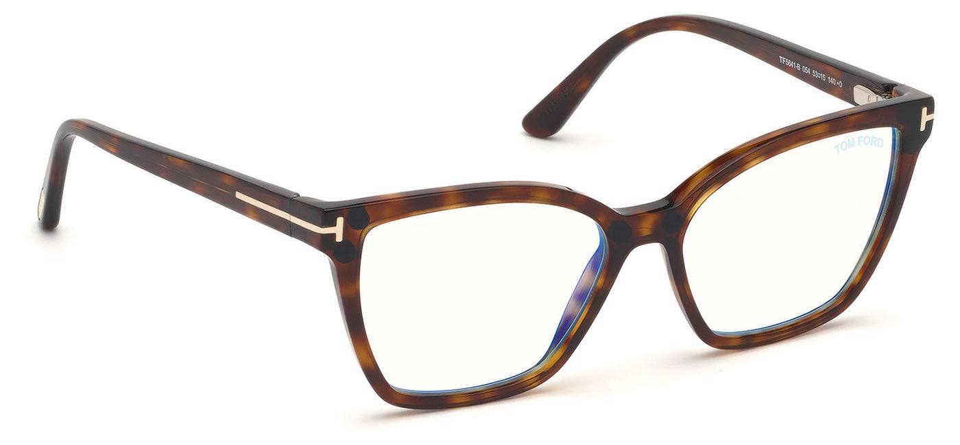 Tom Ford FT5641-B Glasses - Red Havana & Two Clip-On Set