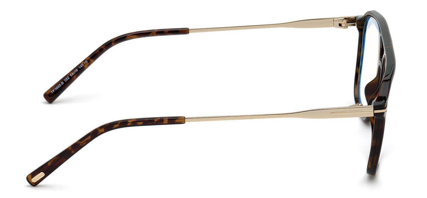 Tom Ford FT5665-B Glasses - Dark Havana & Gold