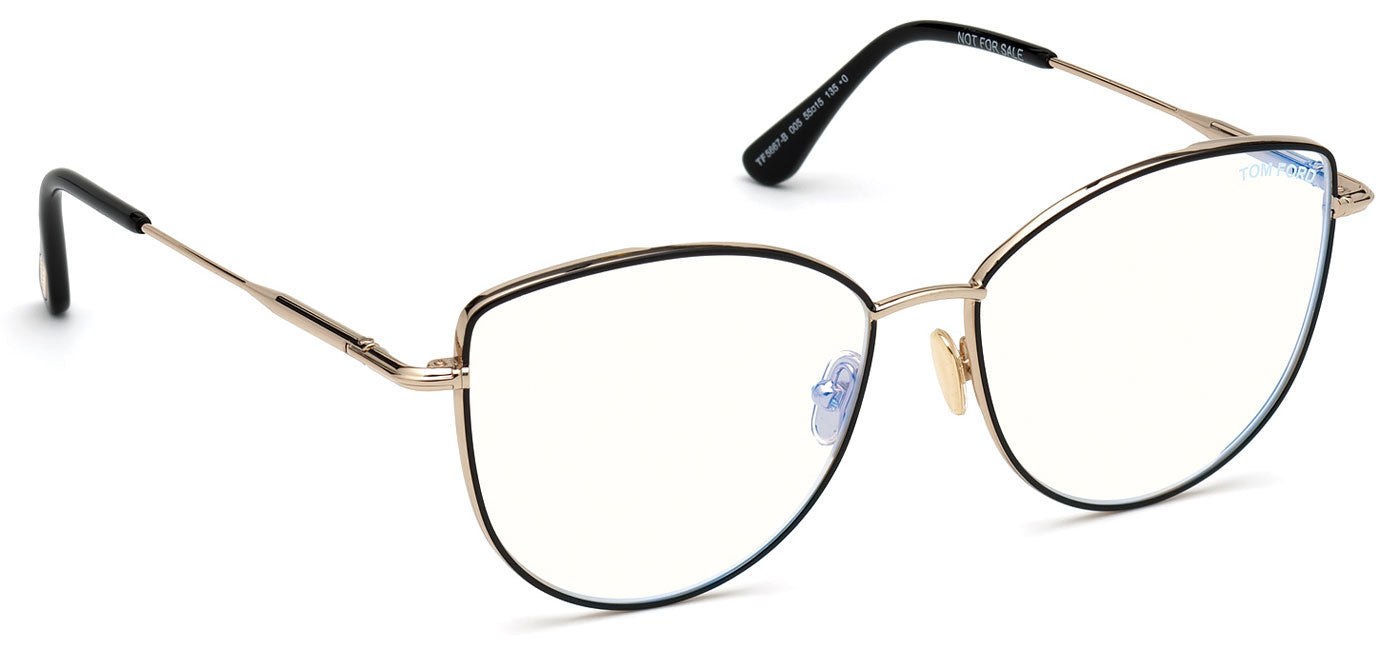 Tom Ford FT5667-B Glasses - Black & Gold