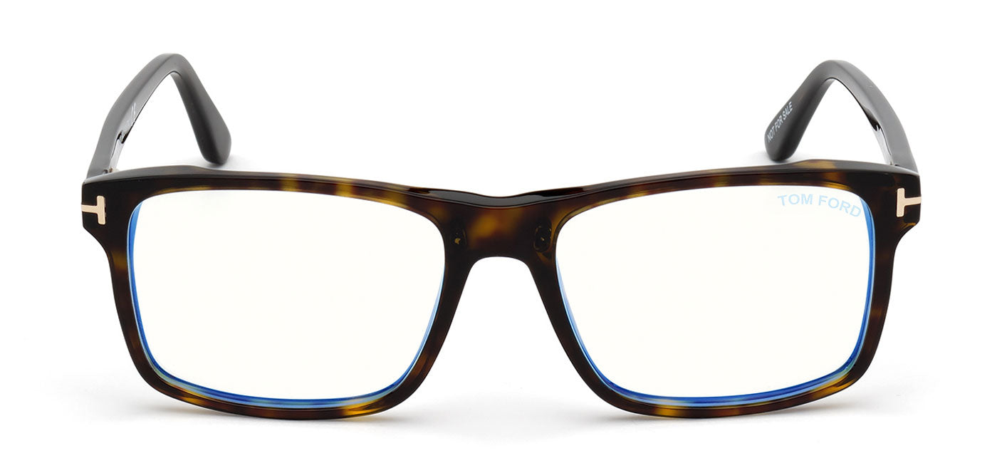 Tom Ford FT5682-B Glasses - Dark Havana & Clip-On (Dark Havana / Brown)