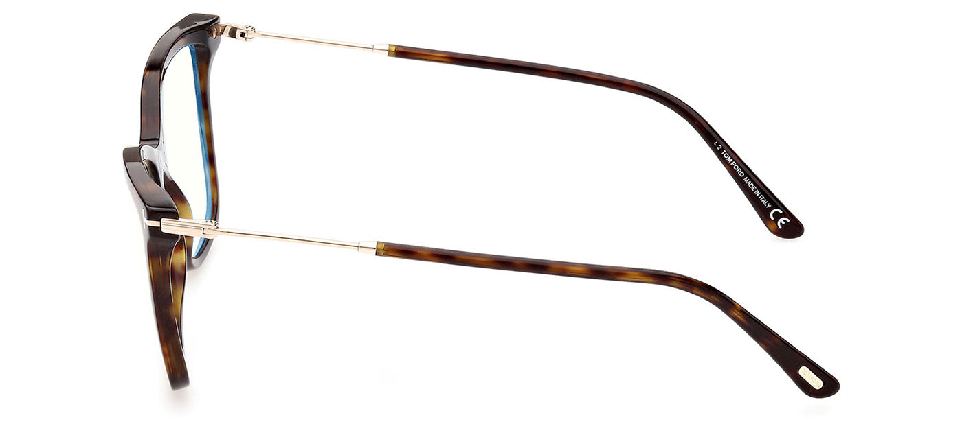 Tom Ford FT5824-B Glasses - Dark Havana & Clip-On