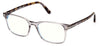 Tom Ford FT5831 Glasses - Shiny Grey and Coloured Havana