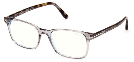 Tom Ford FT5831 Glasses - Shiny Grey and Coloured Havana