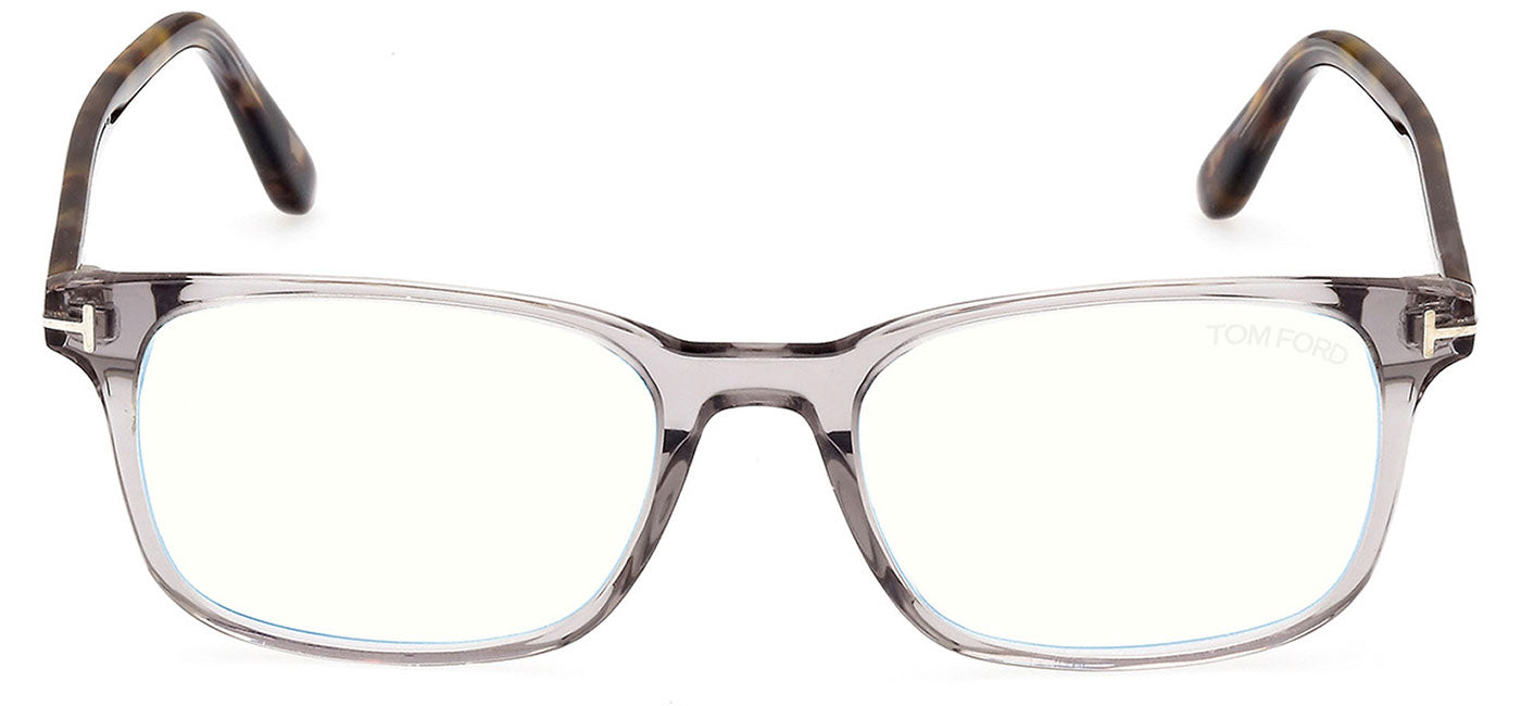 Tom Ford FT5831 Glasses - Shiny Grey and Coloured Havana