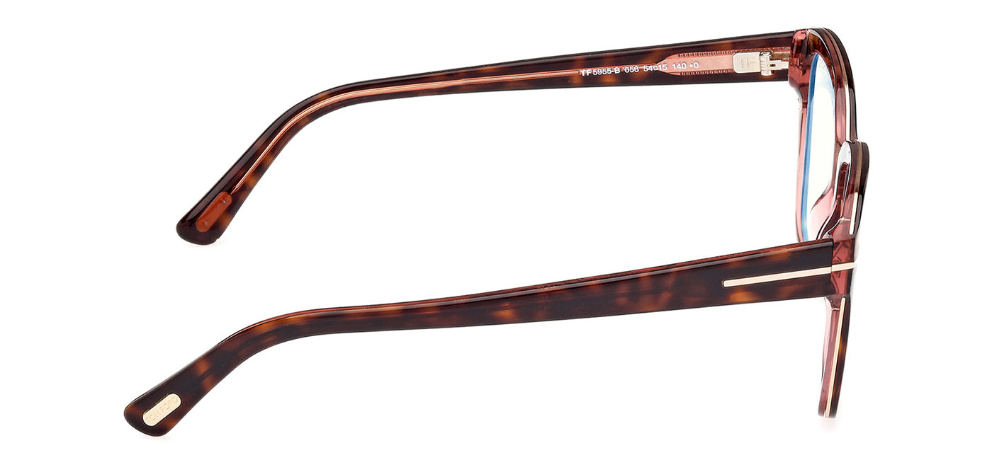 Tom Ford FT5955-B Glasses - Havana Monocolour