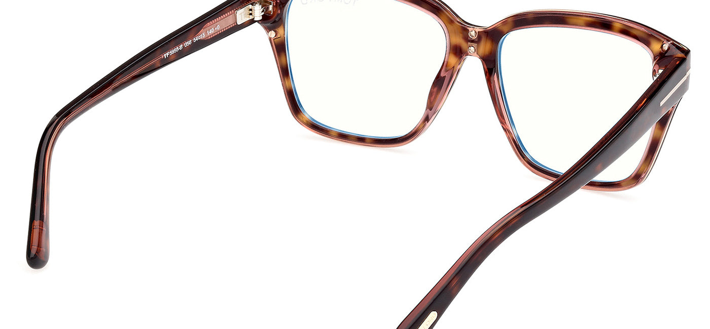 Tom Ford FT5955-B Glasses - Havana Monocolour