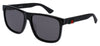 Gucci GG0010S Sunglasses - Black / Grey
