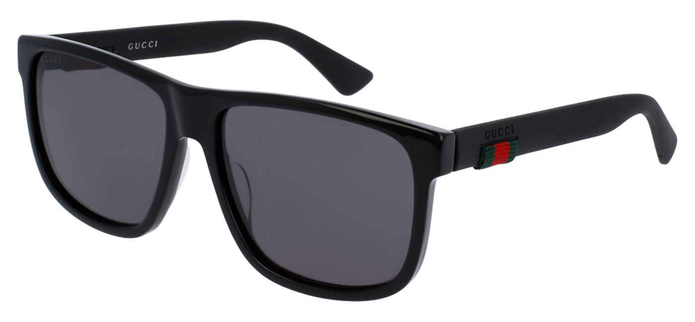 Gucci GG0010S Sunglasses - Black / Grey