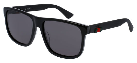 Gucci GG0010S Sunglasses - Black / Grey