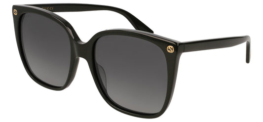 Gucci GG0022S Sunglasses - Black / Grey Gradient