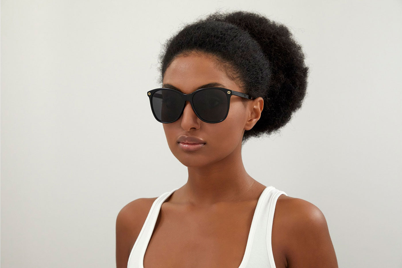 Gucci GG0024S Sunglasses - Black / Grey
