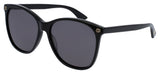Gucci GG0024S Sunglasses - Black / Grey