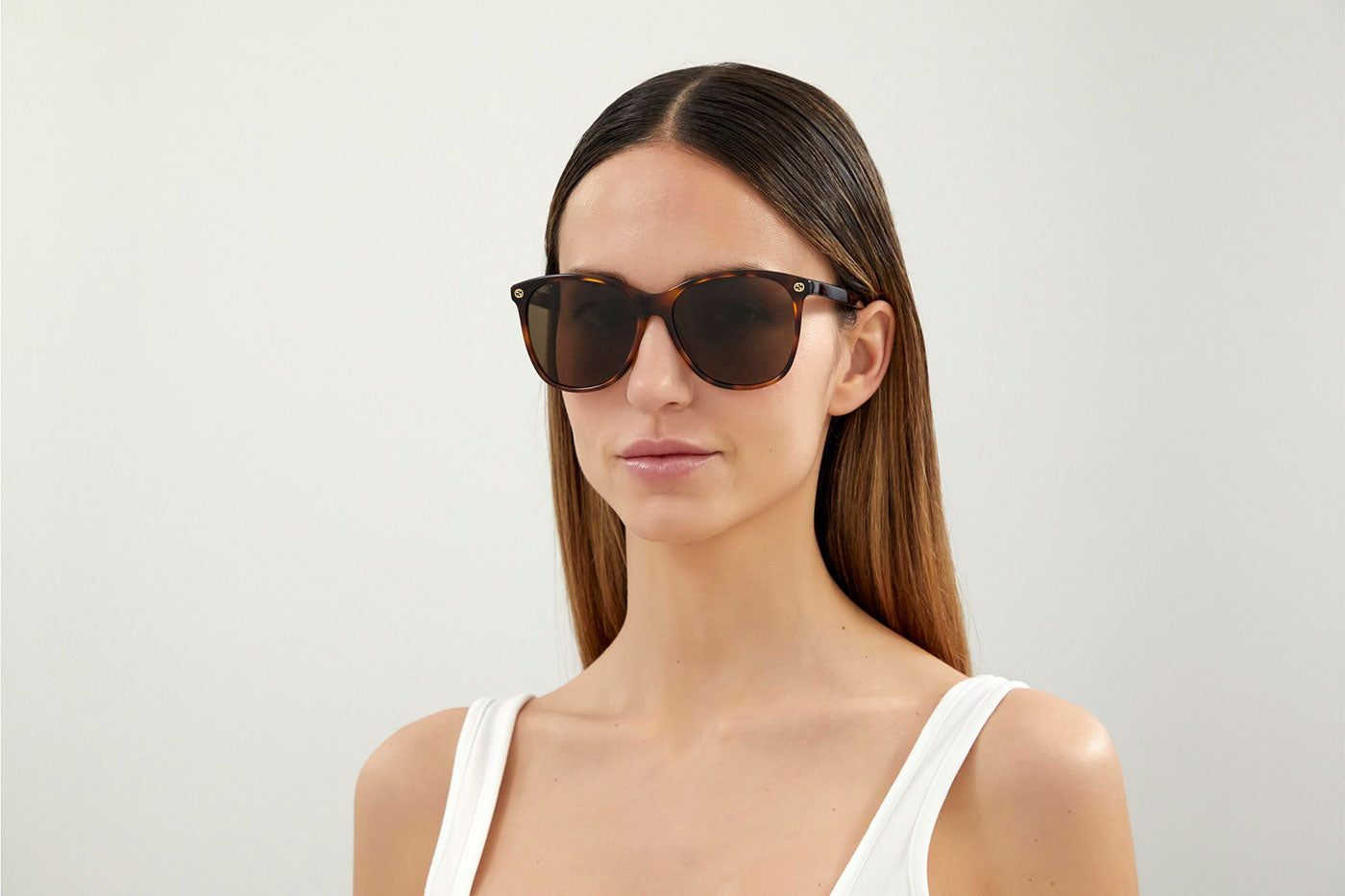 Gucci GG0024S Sunglasses - Havana / Brown