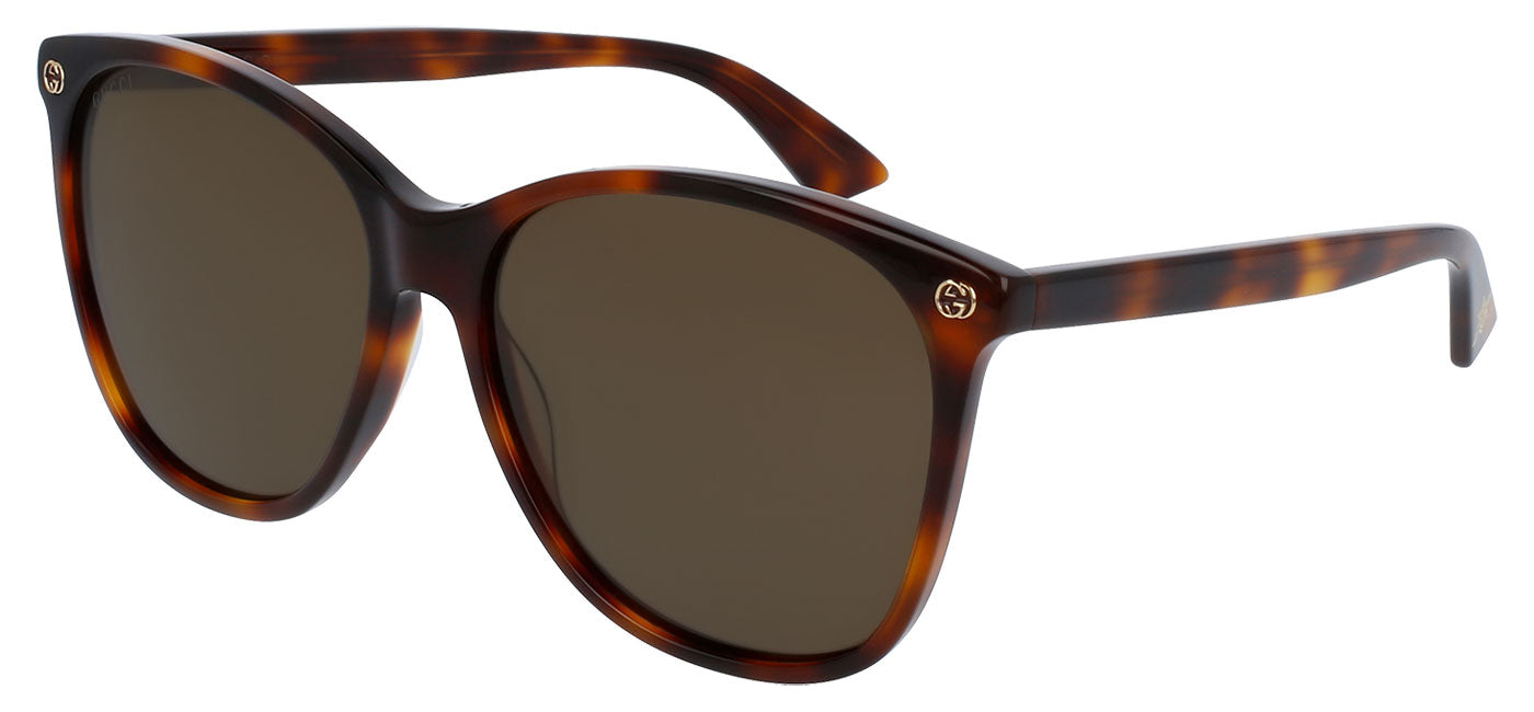Gucci GG0024S Sunglasses - Havana / Brown