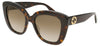 Gucci GG0327S Sunglasses - Havana / Brown Gradient
