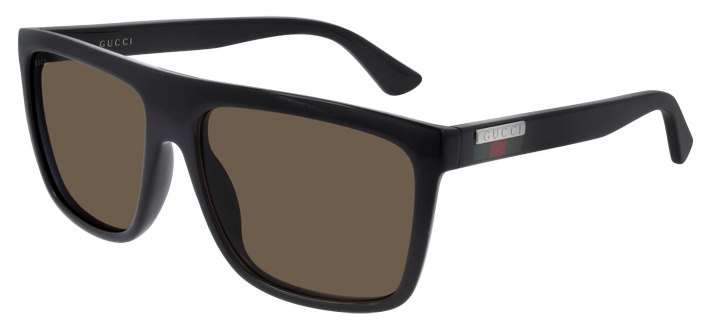Gucci GG0748S Sunglasses - Black / Brown