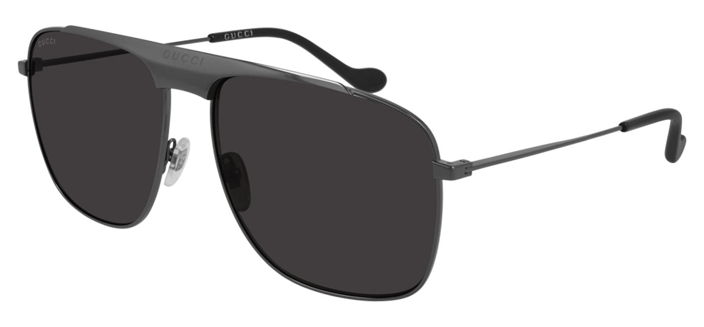 Gucci GG0909S Sunglasses - Ruthenium / Grey