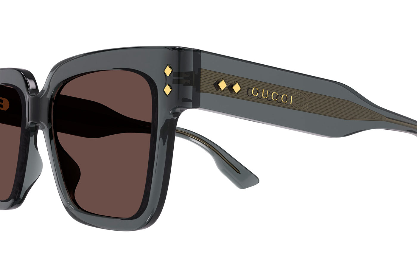 Gucci GG1084S Sunglasses - Grey / Brown