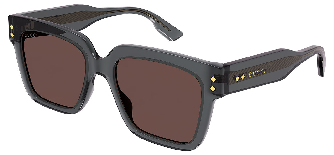 Gucci GG1084S Sunglasses - Grey / Brown
