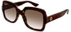 Gucci GG1337S Sunglasses - Havana / Brown Gradient