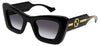 Gucci GG1552S Sunglasses - Black / Grey Gradient