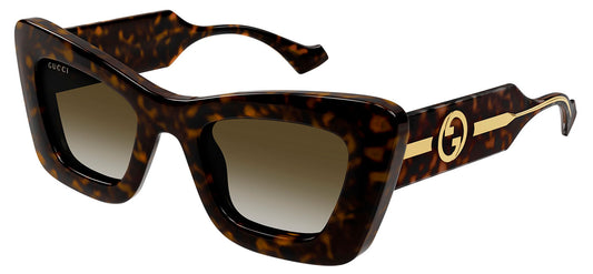 Gucci GG1552S Sunglasses - Havana / Brown Gradient