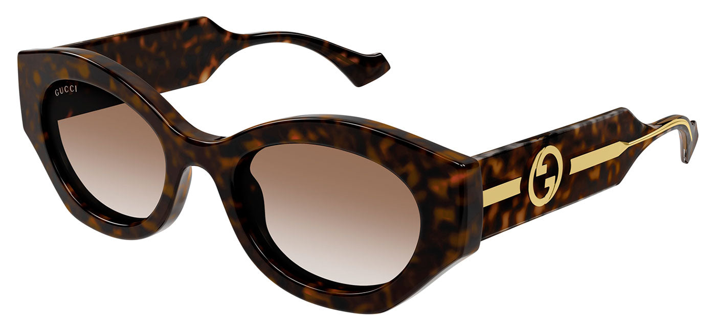 Gucci GG1553S Sunglasses - Havana / Brown Gradient