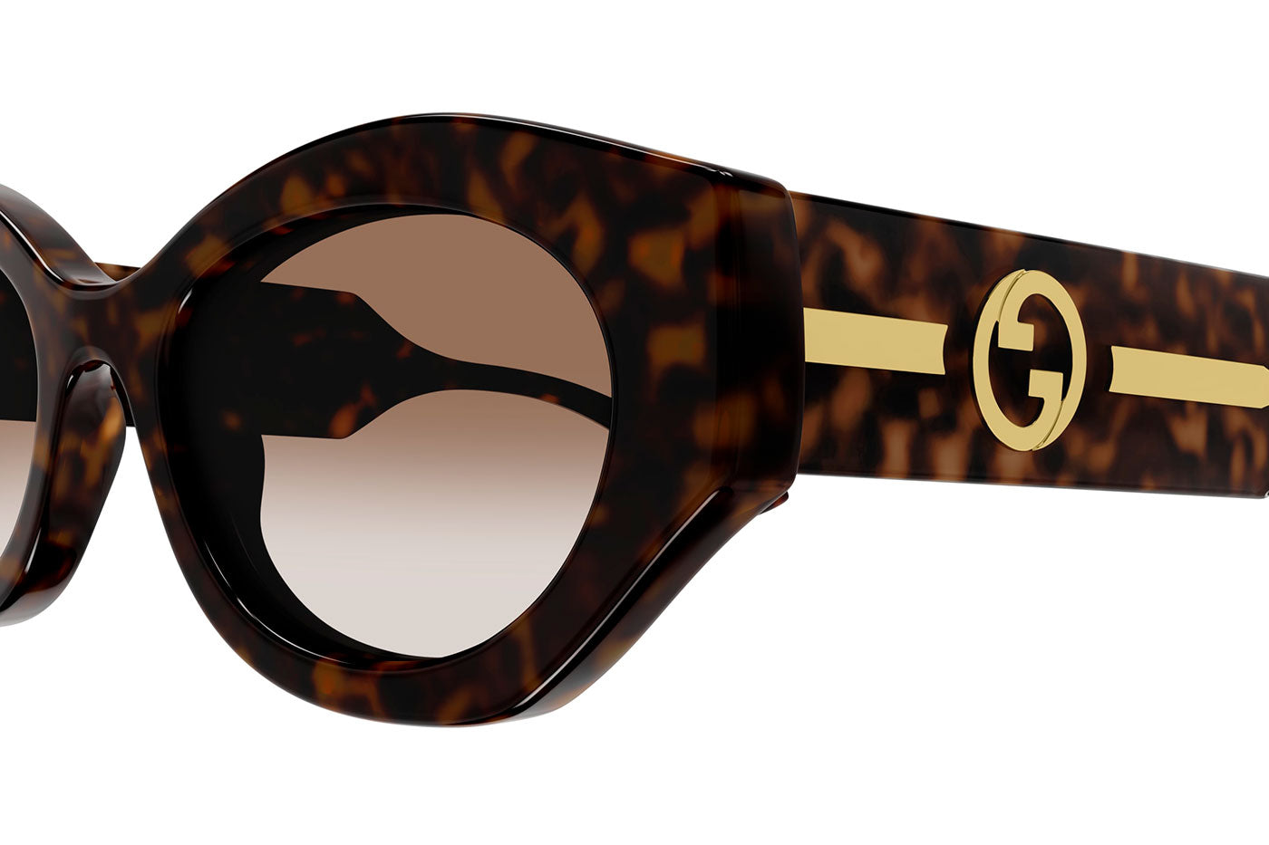 Gucci GG1553S Sunglasses - Havana / Brown Gradient