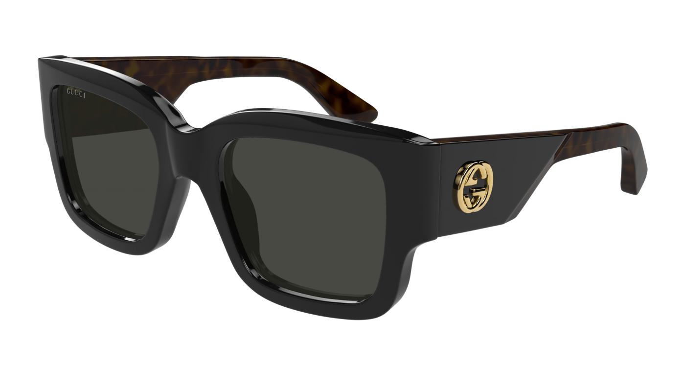 Gucci GG1663S Sunglasses - Black & Havana / Grey