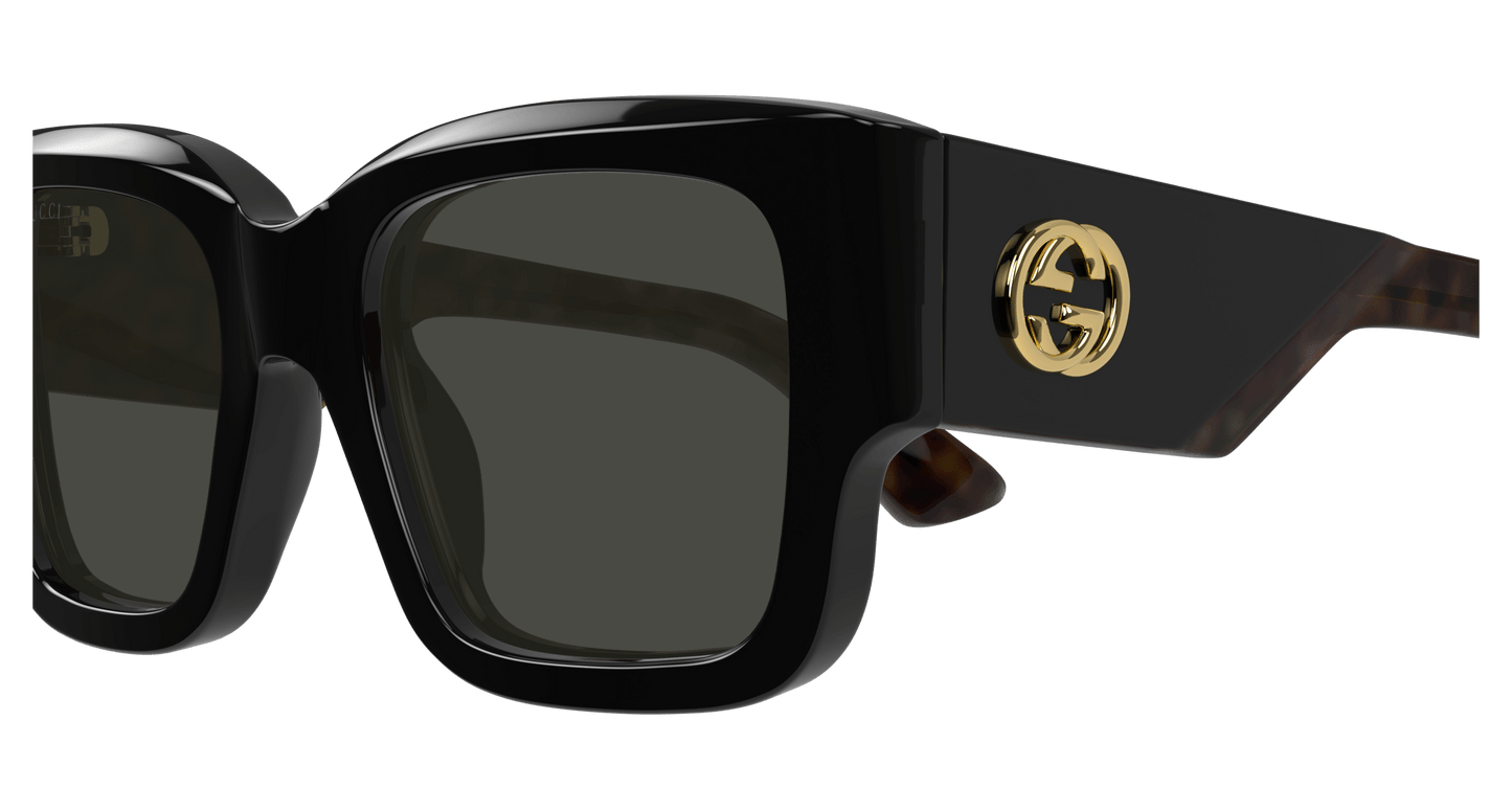 Gucci GG1663S Sunglasses - Black & Havana / Grey