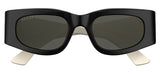 Gucci GG1664S Sunglasses - Black / Ivory / Grey