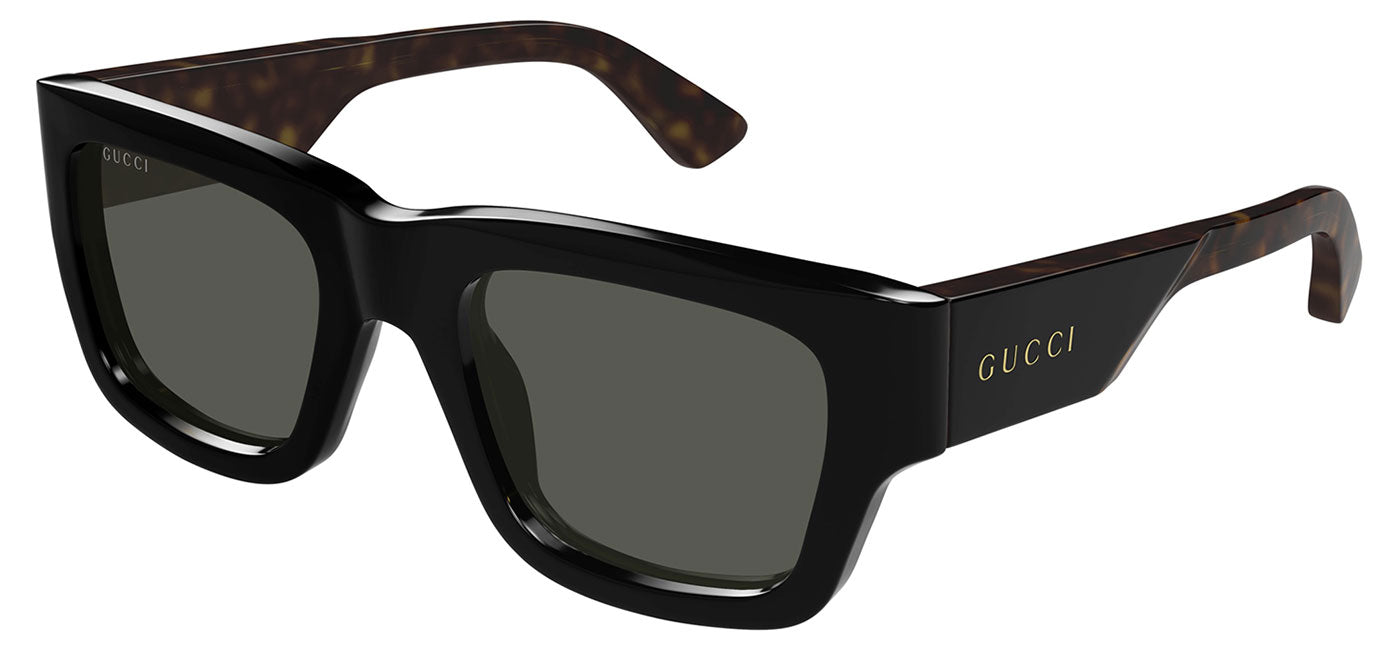 Gucci GG1668S Sunglasses - Black Havana / Grey