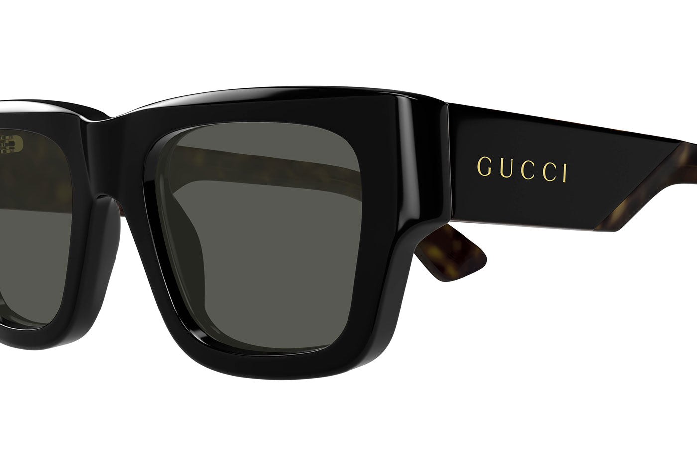 Gucci GG1668S Sunglasses - Black Havana / Grey