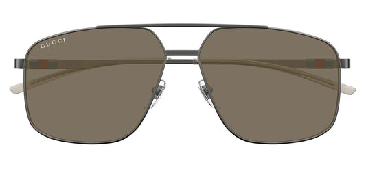 Gucci GG1676S Sunglasses - Ruthenium / Brown