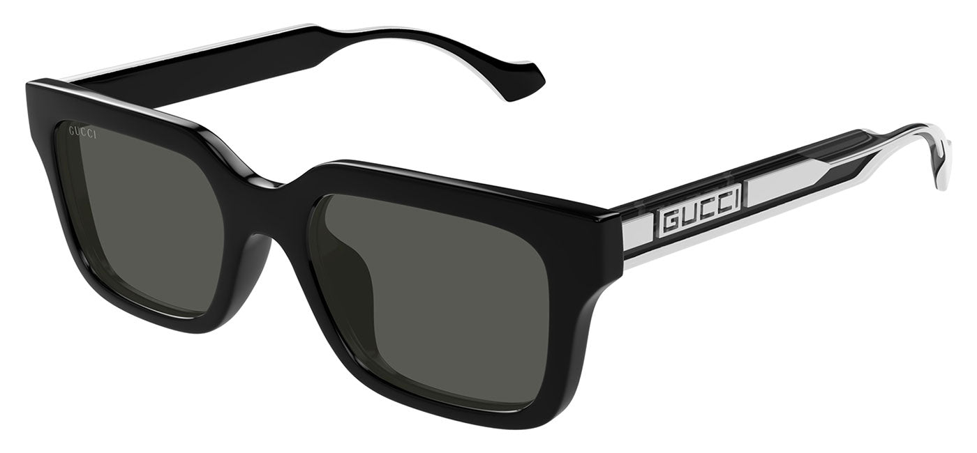 Gucci GG1732SK Sunglasses - Black / Crystal / Grey