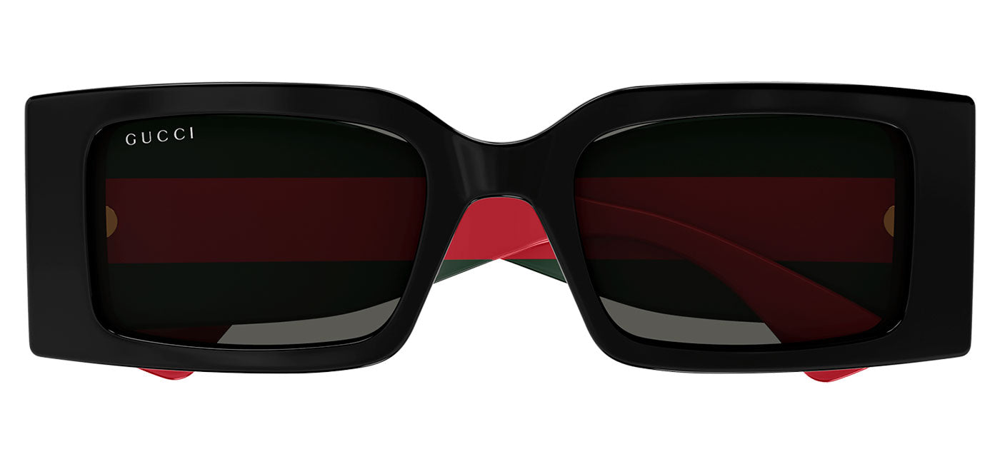 Gucci GG1860S Sunglasses - Black / Green / Grey