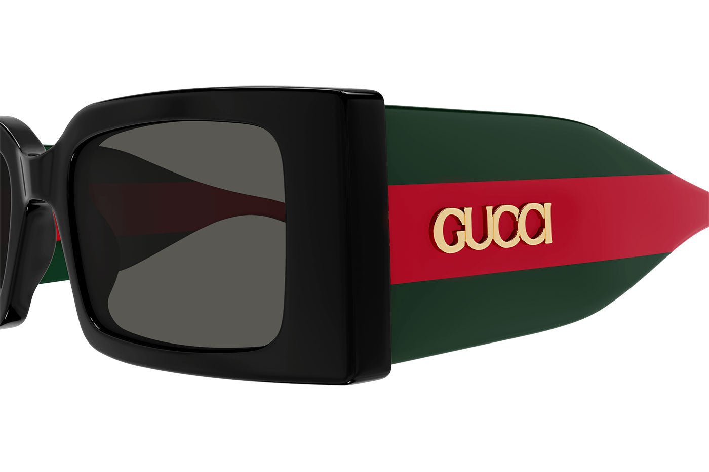 Gucci GG1860S Sunglasses - Black / Green / Grey
