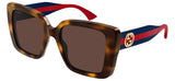 Gucci GG1861S Sunglasses - Havana / Blue / Brown