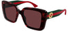 Gucci GG1861S Sunglasses - Havana / Green / Red