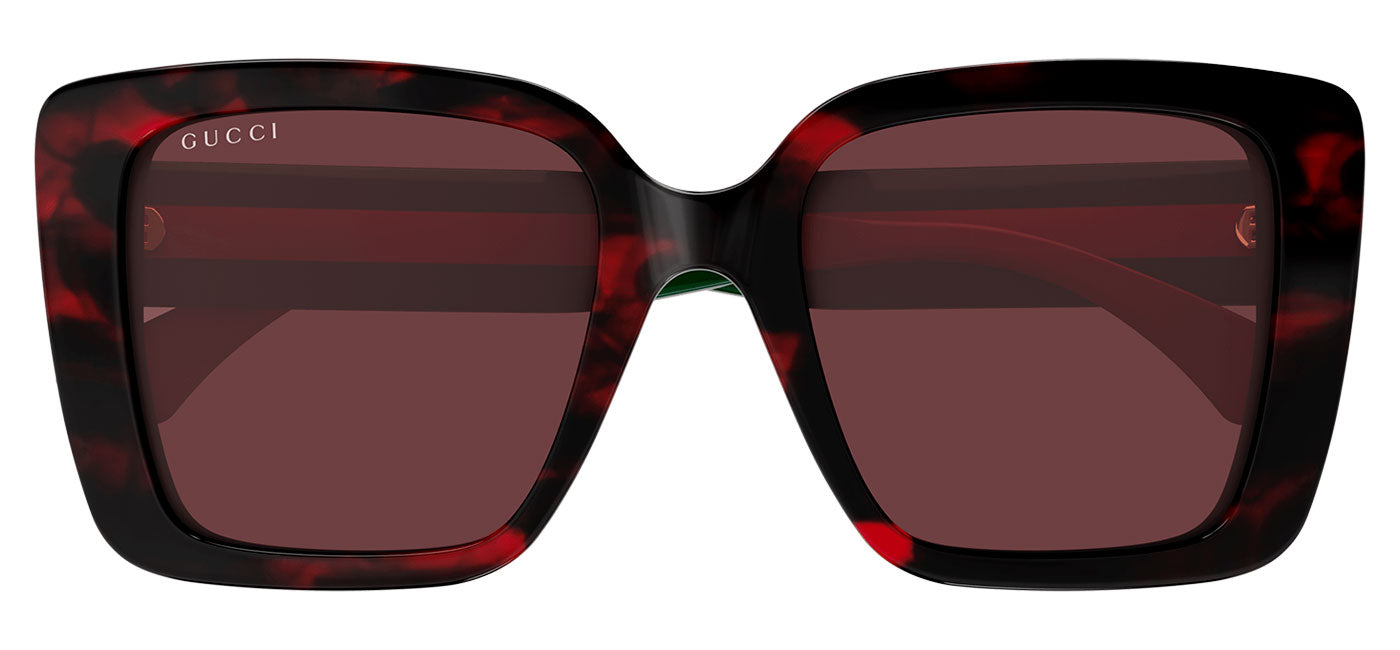 Gucci GG1861S Sunglasses - Havana / Green / Red
