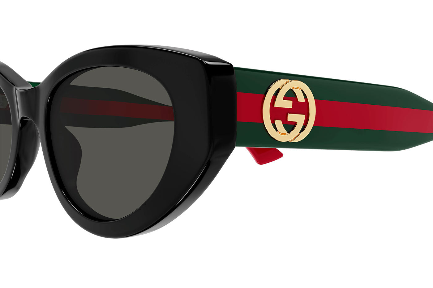 Gucci GG1862S Sunglasses - Black / Green / Grey