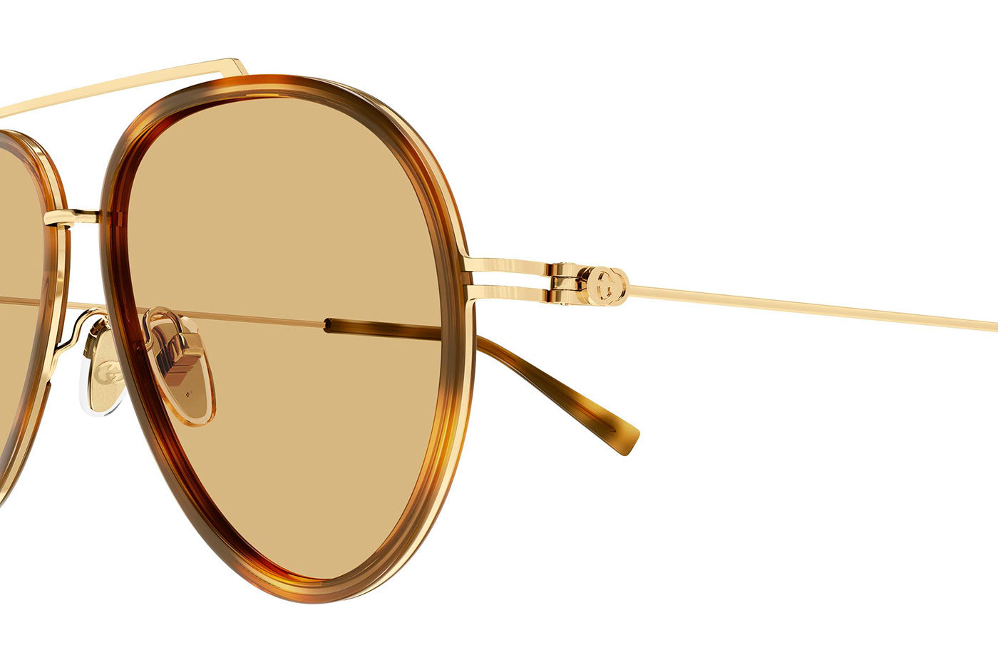 Gucci GG1981S Sunglasses - Havana & Gold / Orange